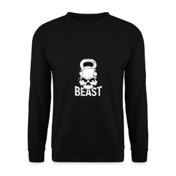 Beast- - Unisex Sweatshirt - black - Front - Alina (178cm) & Michal (187cm)
