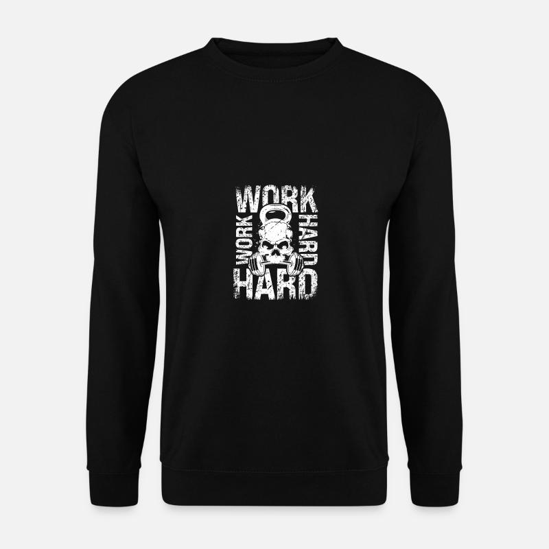 Work hard- - Unisex Sweatshirt - black