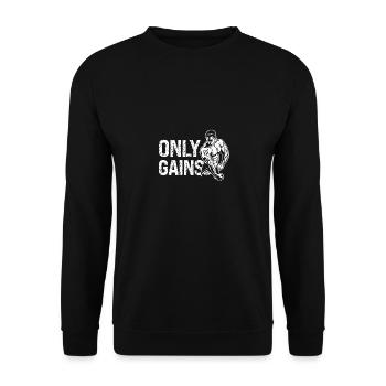 Seules les augmentations - - Sweat-shirt Unisexe - noir - Devant - Alina (178cm) & Michal (187cm)