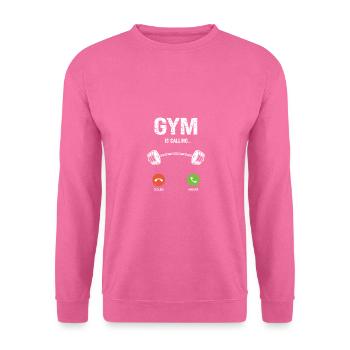 Le gymnase appelle - - Sweat-shirt Unisexe - rose - Devant