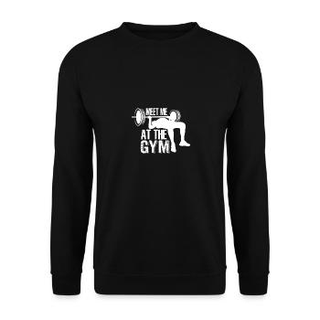 Rencontrez-moi au gymnase 6 - - Sweat-shirt Unisexe - noir - Devant - Alina (178cm) & Michal (187cm)