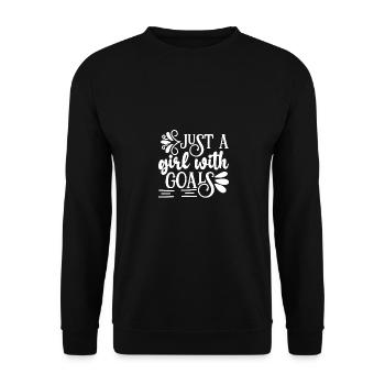 Juste une fille avec des objectifs - - Sweat-shirt Unisexe - noir - Devant - Alina (178cm) & Michal (187cm)