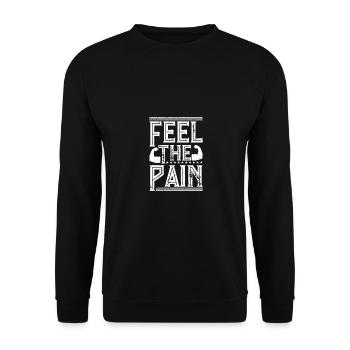 Ressentez la douleur - - Sweat-shirt Unisexe - noir - Devant - Alina (178cm) & Michal (187cm)