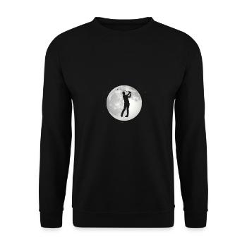Full Moon - Golf - - Unisex Sweatshirt - black - Front - Alina (178cm) & Michal (187cm)
