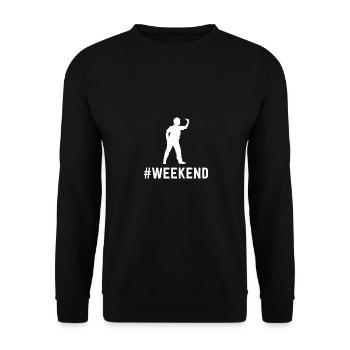 Weekend - Darts players - - Unisex Sweatshirt - black - Front - Alina (178cm) & Michal (187cm)