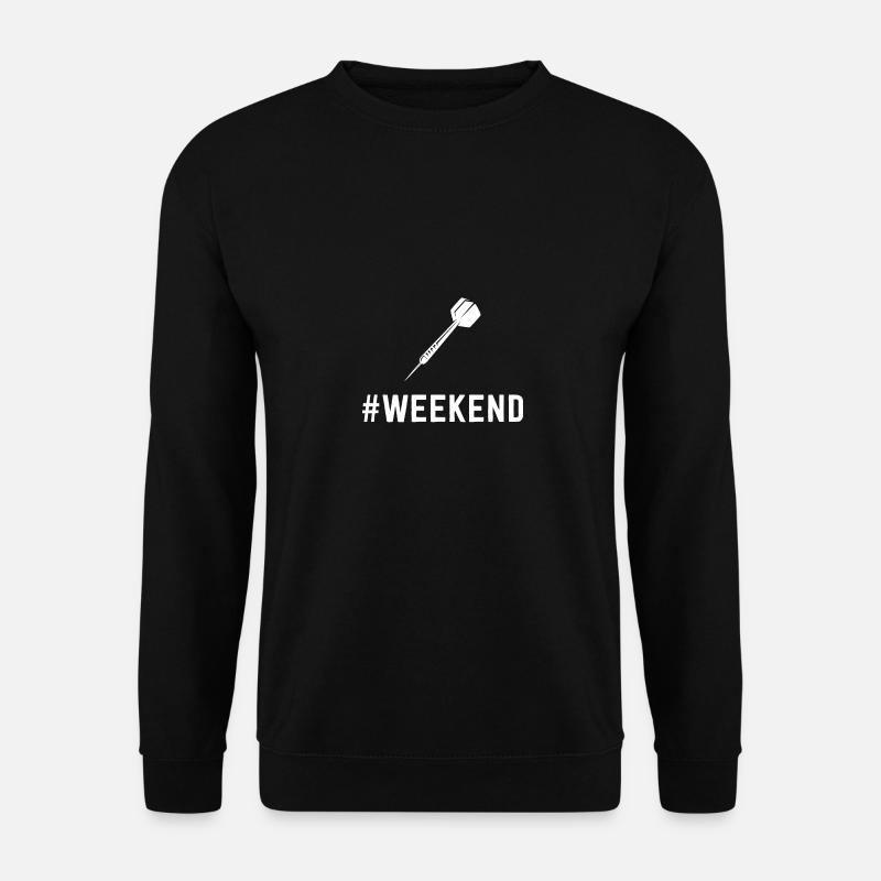 Wochenende - Dart - - Unisex Pullover - Schwarz