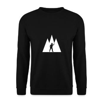 Triple Triangle - Joueur de fléchettes - - Sweat-shirt Unisexe - noir - Devant - Alina (178cm) & Michal (187cm)