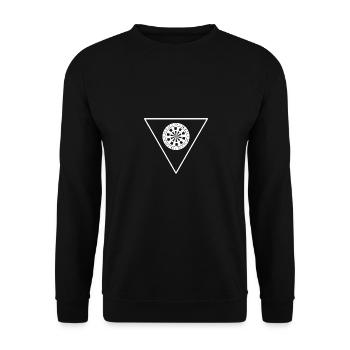 Triangle - Jeu de fléchettes - Sweat-shirt Unisexe - noir - Devant - Alina (178cm) & Michal (187cm)