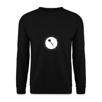 Cercle étincelant - Fléchette - - Sweat-shirt Unisexe - noir - Devant - Alina (178cm) & Michal (187cm)