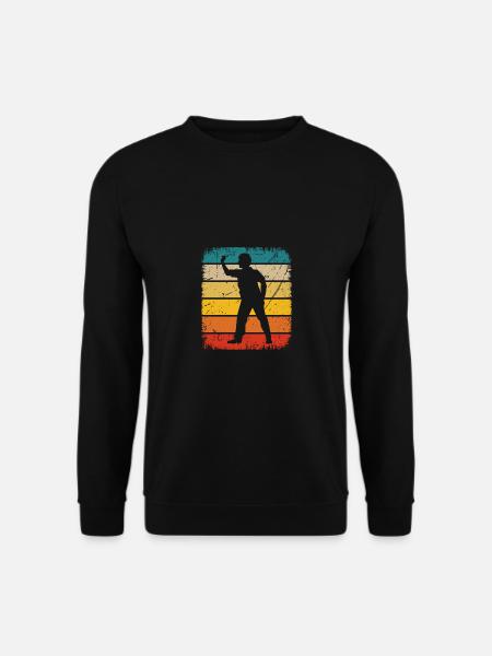 Retro Rectangle - Dart Player - - Unisex Sweatshirt - black