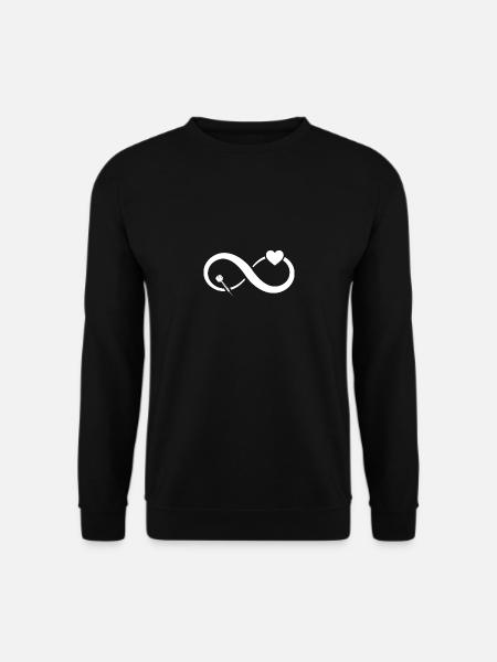 Cœur d’Infini - Fléchettes - - Sweat-shirt Unisexe - noir