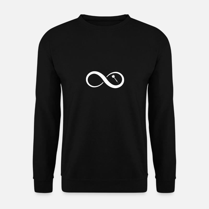 Unendlichkeit - Dart - - Unisex Pullover - Schwarz