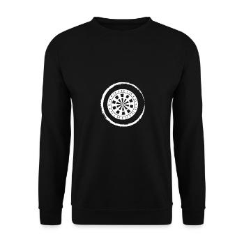 Grunge Circle - Fléchettes - - Sweat-shirt Unisexe - noir - Devant - Alina (178cm) & Michal (187cm)