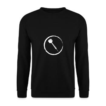 Grunge Circle - Fléchettes - - Sweat-shirt Unisexe - noir - Devant - Alina (178cm) & Michal (187cm)
