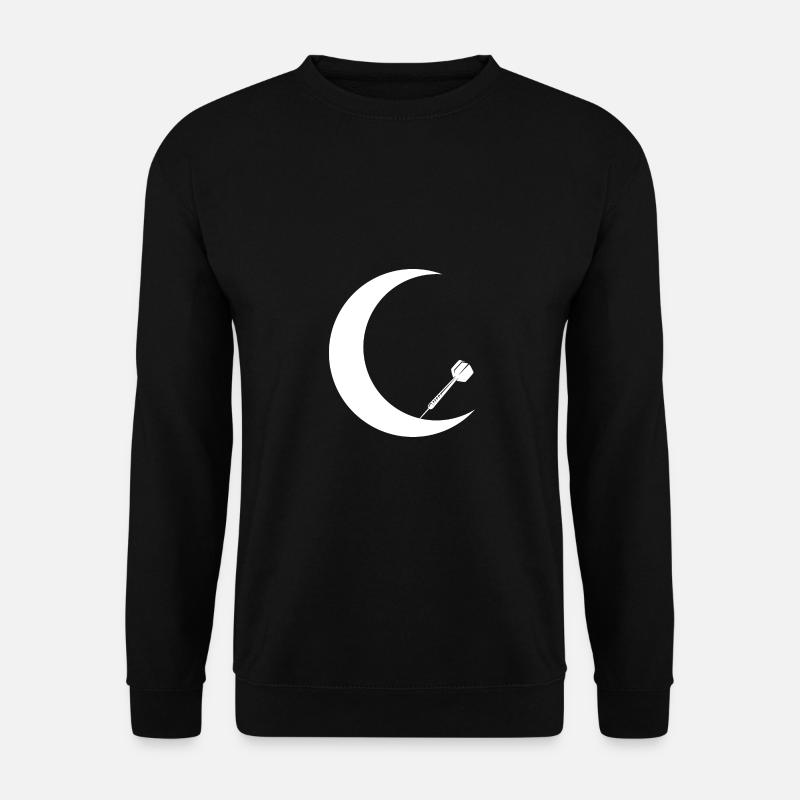 Crescent Moon - Dart - - Unisex Sweatshirt - black