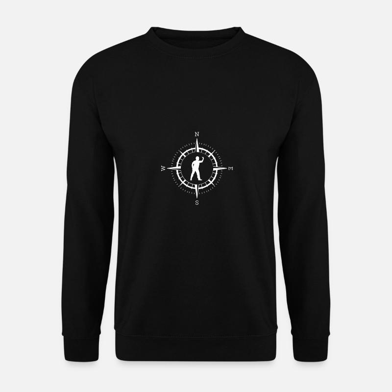 Compass - Darts Player - - Unisex Sweatshirt - black