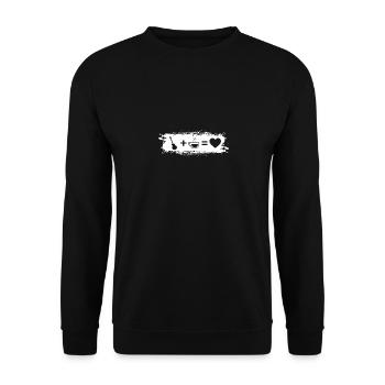 Grunge Rectangle - Heart - Coffee - Guitar - - Unisex Sweatshirt - black - Front - Alina (178cm) & Michal (187cm)