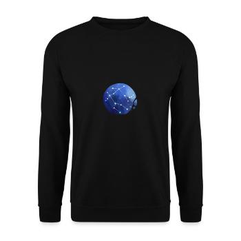 Sternzeichen Zwilling Gemini - Unisex Pullover - Schwarz - Vorne - Alina (178cm) & Michal (187cm)
