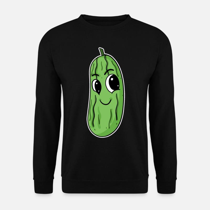 Motif de concombre - Sweat-shirt Unisexe - noir