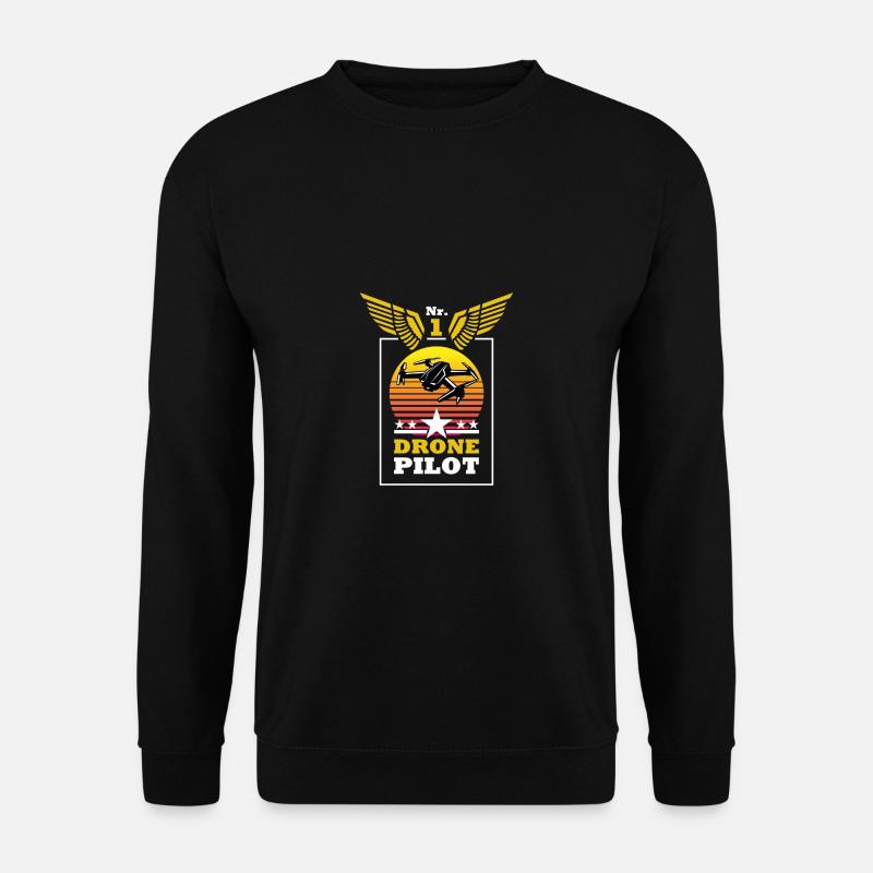 N°1 Drone Pilot Drones T-Shirt - Sweat-shirt Unisexe - noir