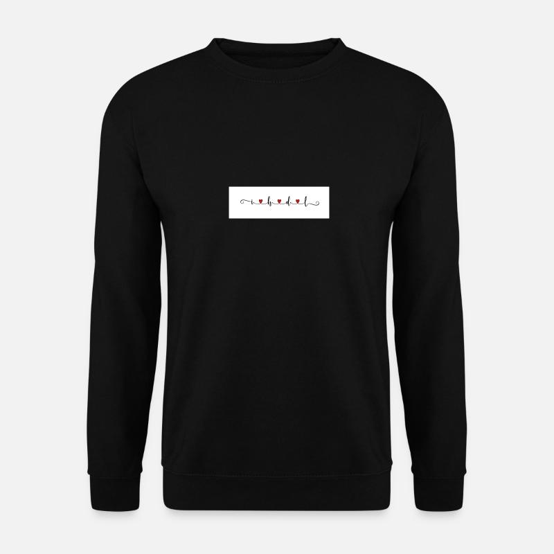 Ich hab dich lieb - Unisex Pullover - Schwarz