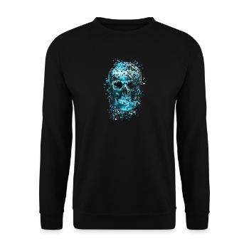 skull - Unisex Sweatshirt - black - Front - Alina (178cm) & Michal (187cm)