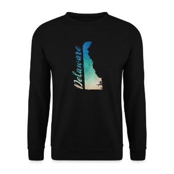 Delaware - Unisex Pullover - Schwarz - Vorne - Alina (178cm) & Michal (187cm)