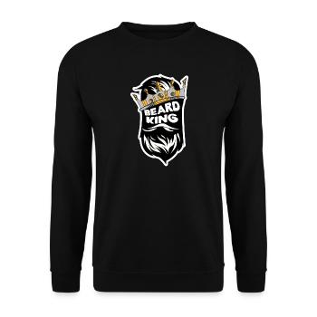 Beard Masculinity Statement Beard Hairstyle Beard Wearer - Unisex Sweatshirt - black - Front - Alina (178cm) & Michal (187cm)