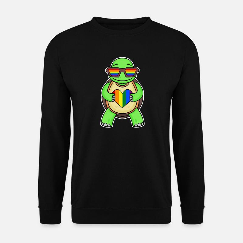 Rainbow Turtle - Unisex Sweatshirt - black