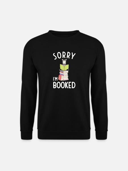 Sorry, I'm booked, reading Zebra - Unisex Sweatshirt - black