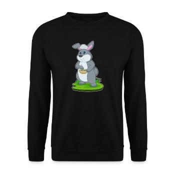 Cuisson dans un bol de cuisson pour lapins - Sweat-shirt Unisexe - noir - Devant - Alina (178cm) & Michal (187cm)
