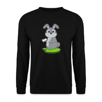 Livre de lapin - Sweat-shirt Unisexe - noir - Devant - Alina (178cm) & Michal (187cm)