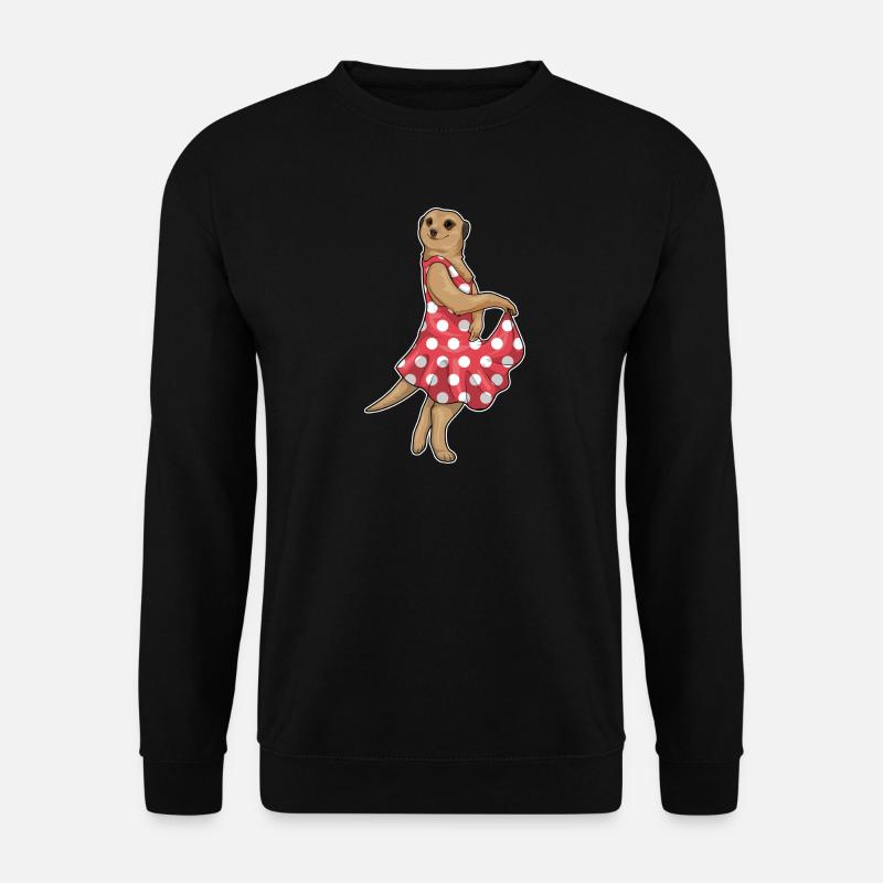 Suricate Polkadot - Sweat-shirt Unisexe - noir