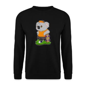 Koala Skater Skateboard Sport - Unisex Sweatshirt - black - Front - Alina (178cm) & Michal (187cm)