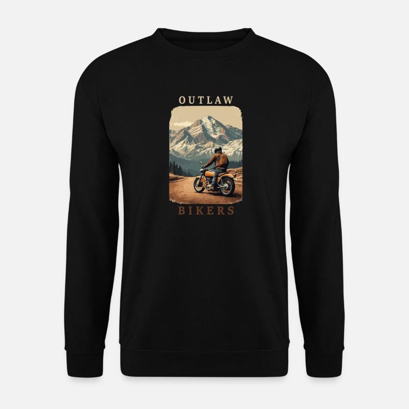 Geächtete Motorradfahrer - Unisex Pullover - Schwarz