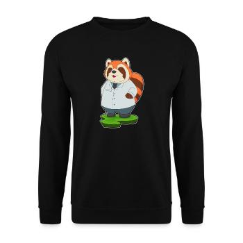 Médecin panda roux - Sweat-shirt Unisexe - noir - Devant - Alina (178cm) & Michal (187cm)