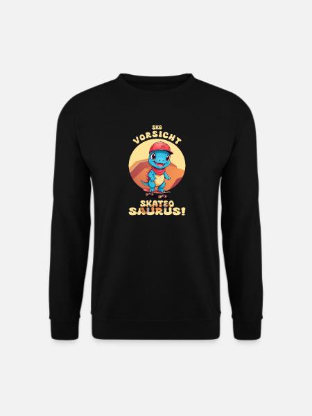 Beware of Skateosaurus - Unisex Sweatshirt - black