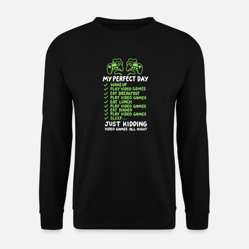 Gaming Videospiele Gamer - Unisex Pullover - Schwarz