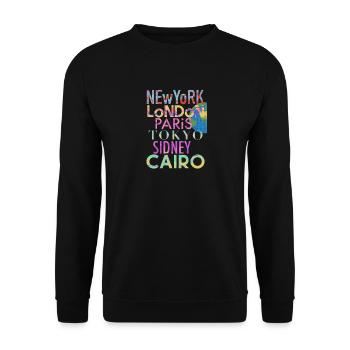 Cities of the world - Unisex Sweatshirt - black - Front - Alina (178cm) & Michal (187cm)