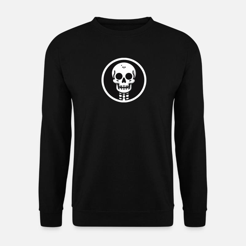 Skelett Halloween - Unisex Pullover - Schwarz