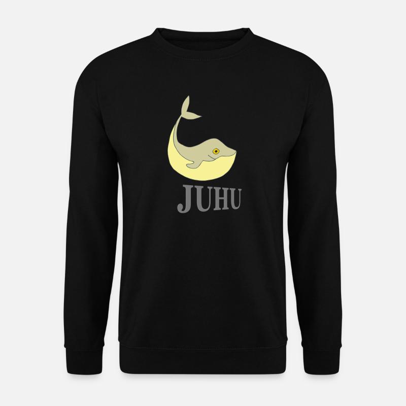 Walfisch lustig - Unisex Pullover - Schwarz