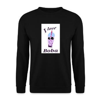 Illustration amusante de thé à bulles - Sweat-shirt Unisexe - noir - Devant - Alina (178cm) & Michal (187cm)