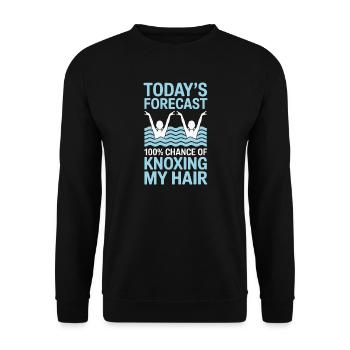 Synchronschwimmen Kunstschwimmen Wassersport - Unisex Pullover - Schwarz - Vorne - Alina (178cm) & Michal (187cm)