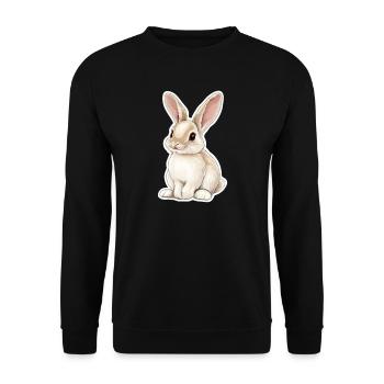 Hare - Unisex Sweatshirt - black - Front - Alina (178cm) & Michal (187cm)