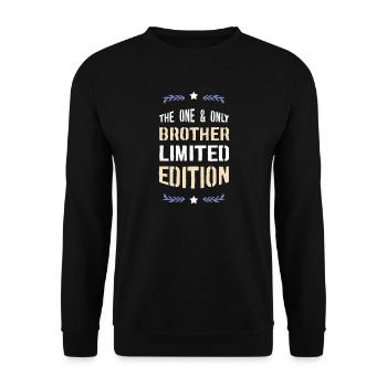Le Frère Unique – Édition Limitée - Sweat-shirt Unisexe - noir - Devant - Alina (178cm) & Michal (187cm)
