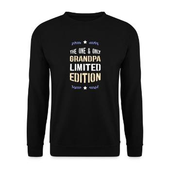 L’édition limitée Only Grandfather - Sweat-shirt Unisexe - noir - Devant - Alina (178cm) & Michal (187cm)
