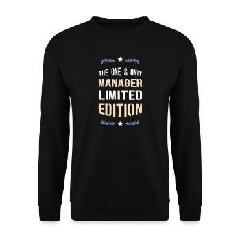Manager Édition Limitée - Sweat-shirt Unisexe - noir - Devant - Alina (178cm) & Michal (187cm)