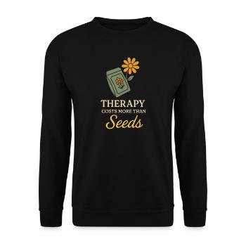 Lustiger Garten-humor, Pflanzenliebhaber, - Unisex Pullover - Schwarz - Vorne - Alina (178cm) & Michal (187cm)