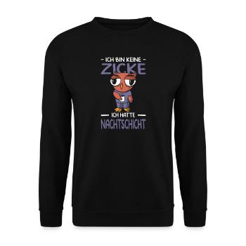 Pflegerin Geschenke Pflege Lustig Krankenpflegerin - Unisex Pullover - Schwarz - Vorne - Alina (178cm) & Michal (187cm)