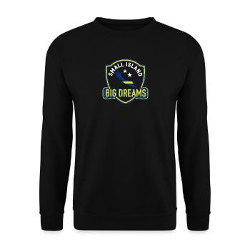 Curacao – Kleine Insel große Träume - Unisex Pullover - Schwarz - Vorne - Alina (178cm) & Michal (187cm)